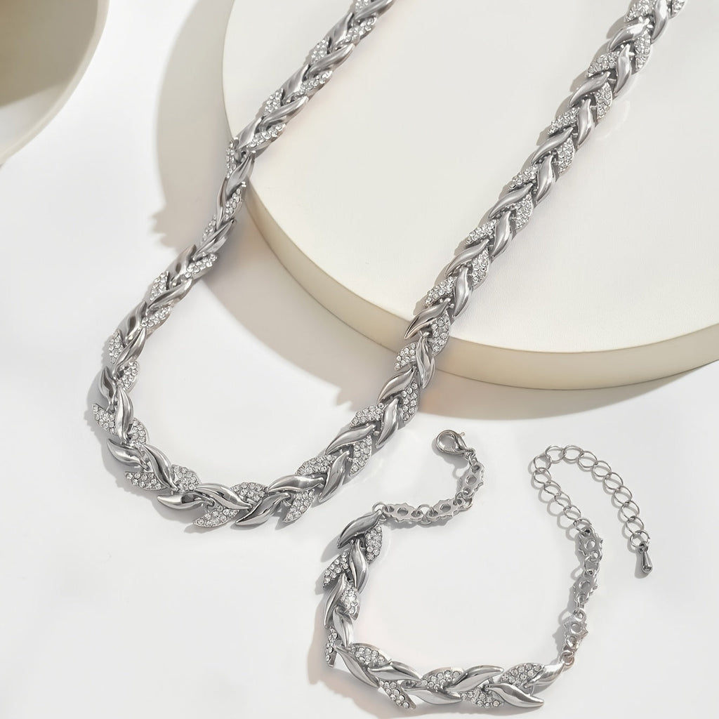 Luna® | Håndlavet Fiskestjert Halskæde (Halskæde + Armbånd)