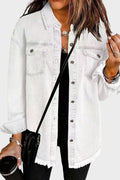 Gry | Hvid jeansjakke