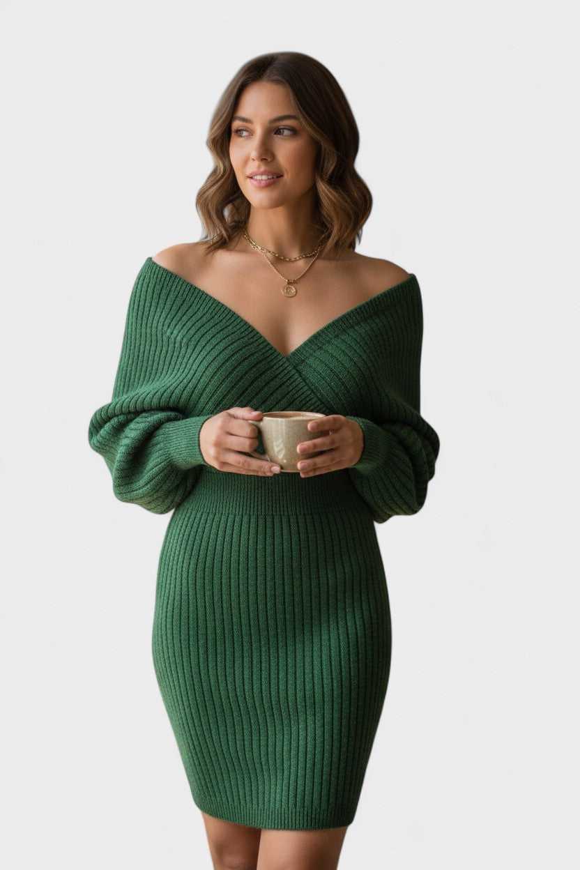 Klara | Elegant Omslagskjole med V-hals