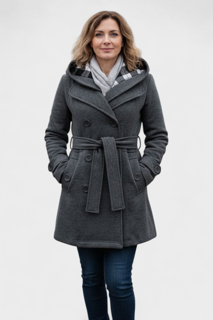 Leona | Elegant dobbeltradet frakke