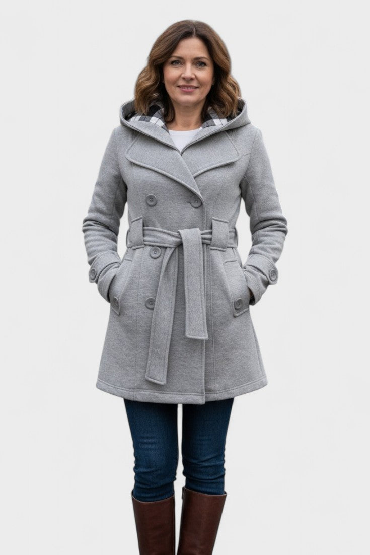 Leona | Elegant dobbeltradet frakke