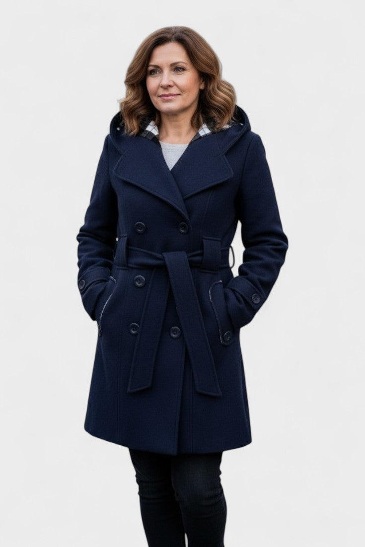 Leona | Elegant dobbeltradet frakke